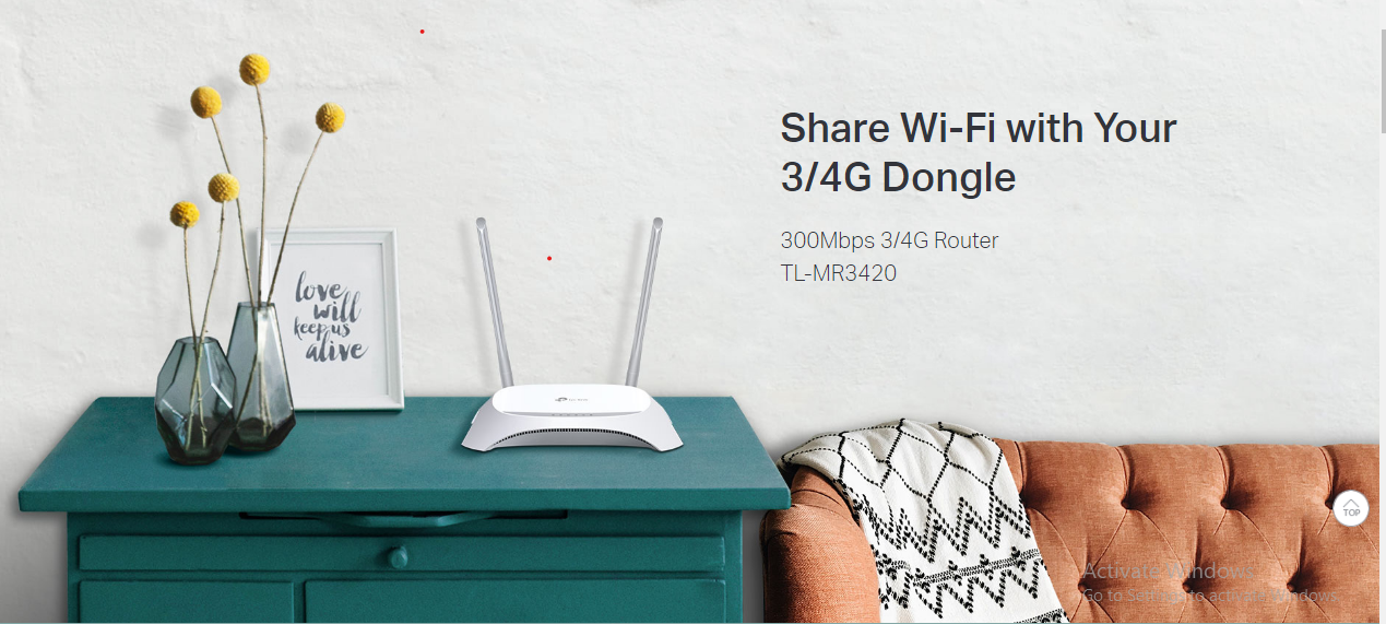 TL-MR3420 3G-4G Router Banner