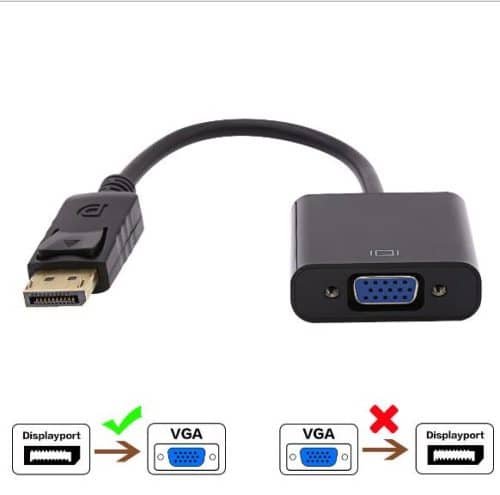 Display Port to VGA Adaptor