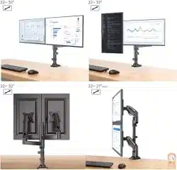 NB North Bayou Dual-Monitor-Desk-Mount-Stand 2