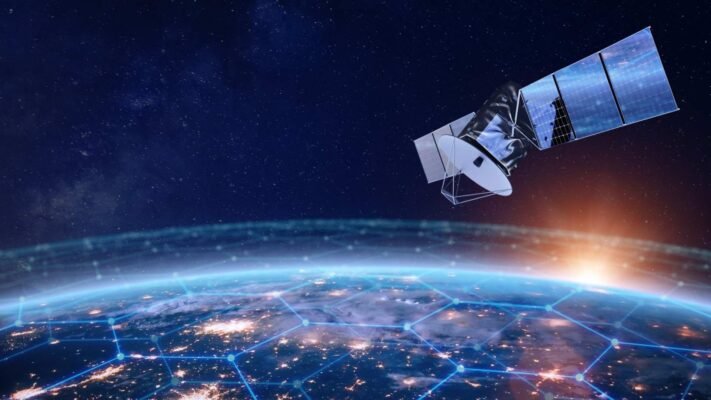 starlink settlite dish in the lower orbits