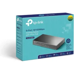 TP-Link 9-Port 10/100Mbps Desktop Switch with 8-Port PoE+ - TL-SF1009P